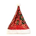 thumbnail image 2 of Lumtrix Sequin Santa Hat Color Block Christmas Celebration Hats For Adults Funny Xmas Headwear, Party Accessory Green One size, 2 of 3