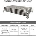 thumbnail image 2 of Rectangle Tablecloth 60x102 Inch, Gingham Buffalo Plaid Rectangular Tablecloths Waterproof Table Covers Dining Table Cover for Dining, Party, Buffet, Wedding, 2 of 8