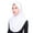 White, variant on Women Scarf Set Two Piece Head Scarf And Inner Cap Set With Full Coverage For Daily And Travel Wear Head Scarf For Women