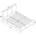 thumbnail image 3 of White Upholstered Queen Platform Bed, 3 of 6