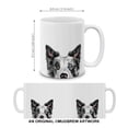 thumbnail image 4 of WIRESTER 11 Oz Ceramic Tea Cup Coffee Mug, Black Merle Border Collie Dog, 4 of 7