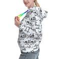 thumbnail image 2 of Lsque Cow With Fresh Milk Pattern Casual Women's Hoodie,Hooded Sweatshirt with Kangaroo Pocket,Pullover Hoodie with Eye-catching Drawstrings-Large, 2 of 7