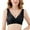 Black, variant on Women's Underwire Lace Floral Unlined Unlined Plus Size Full Coverage Bra 38/85D