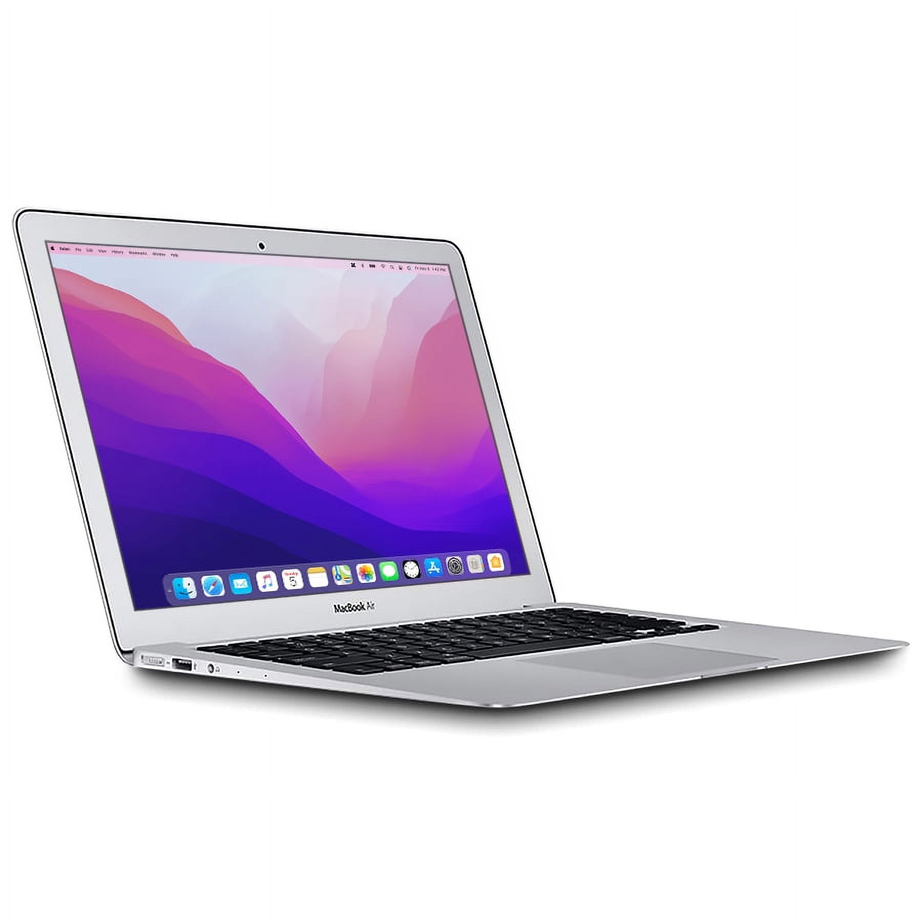 Restored Apple MacBook Air, 13.3" Laptop, Intel Core i5, 8GB RAM, 256GB SSD, None, Mac OS X 10.10, Silver, MMGG2LL/A (Refurbished) - image 2 of 4