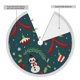 thumbnail image 4 of Faldas para árbol de Navidad de 48 pulgadas con texto "Merry Christmas", tapete para árbol de Navidad para vacaciones de invierno, falda para árbol de Navidad para decoraciones navideñas rústicas, 4 of 8