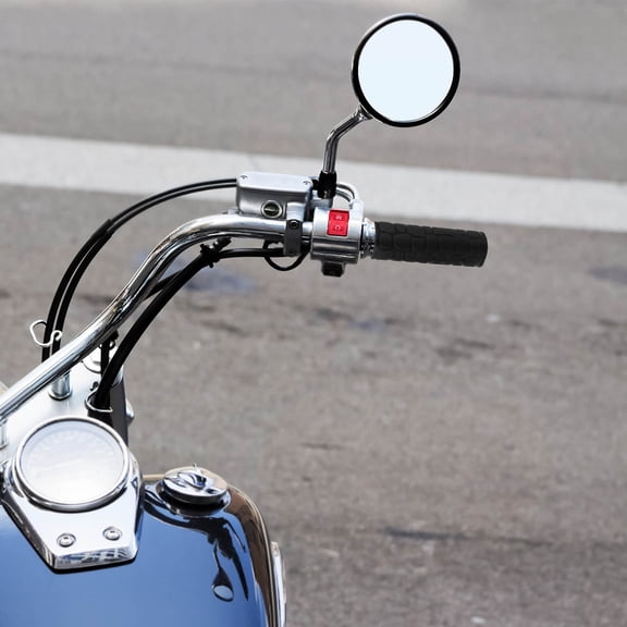 Luxshiny 4Pcs Universal Motorcycle Handlebar Grips with Clutch Lever Covers Black Comfortable Grip