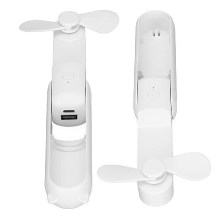 

Dioche USB Handheld Small Fan with 3 Gear Adjustment Outdoor Handheld Folding Desktop Fan Power Bank Mini USB Fan