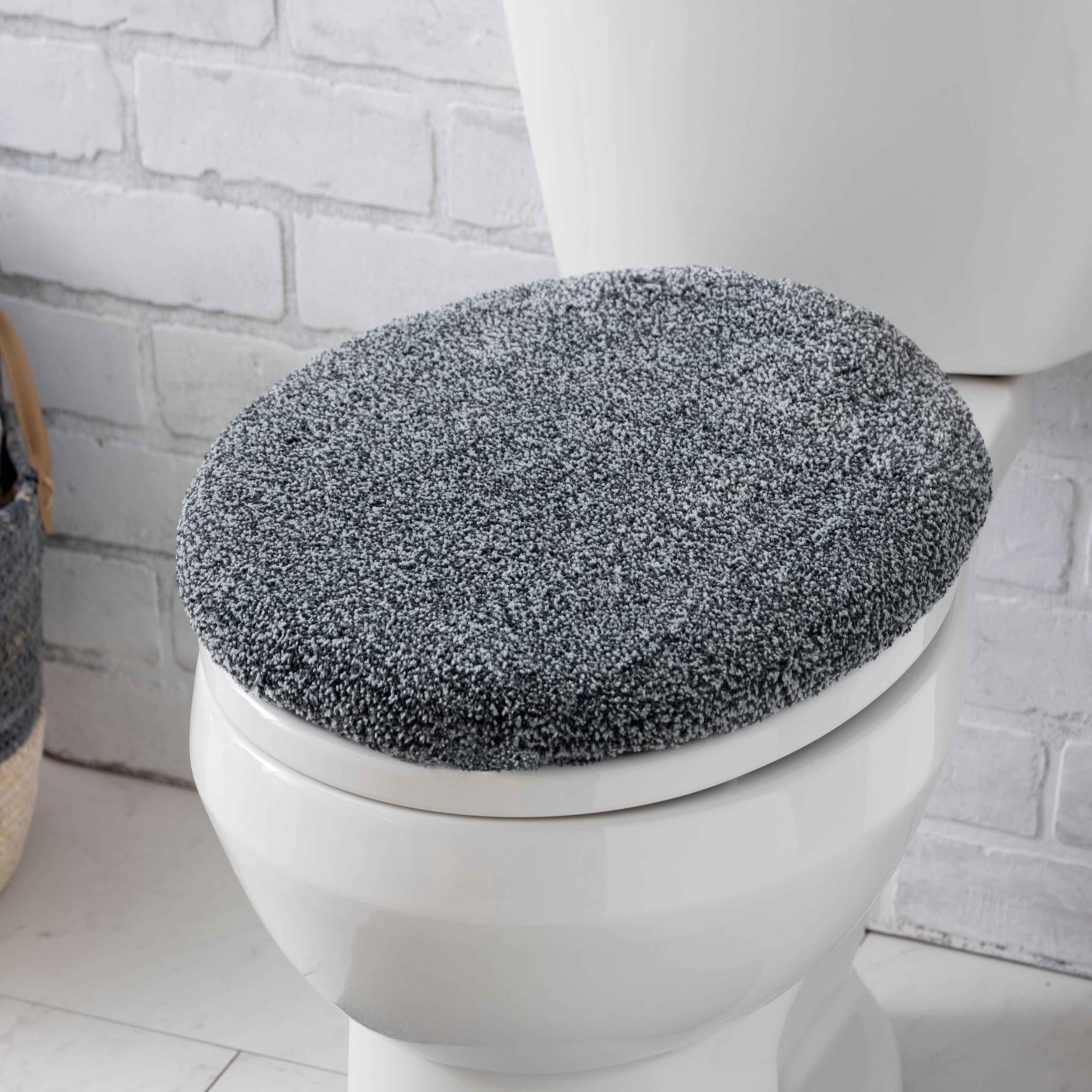 Details about   Bathroom Toilet Seat Cover Washable Warm Lid Top Cover Zipper Home Decorate Grey 