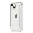 thumbnail image 3 of SaniMore for iPhone 14 Plus 6.7" 2022 Case, PU Leather Magnetic Flip Case with Card Slot Kickstand Shockproof TPU Back Plating Bumper Full Body Protective Slim Shell For iPhone 14 Plus, Silver, 3 of 7