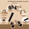 thumbnail image 2 of Lunettes Jumelles 3X25 Compactes avec Poignée Réglable Lunettes de Théâtre, Mini Jumelles pour Adultes Hommes Femmes en Concert Musical d'Opéra (Noir), 2 of 5