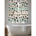 thumbnail image 5 of Sage Green Beige Farmhouse Sheer Curtains 63 Inch Length 2 Panels Set, Black Dog Paw Vintage Wooden Voile Window Treatment Rod Pocket Curtains Sheers Drapes for Bedroom/Living Room/Kitchen 52x"63"x2, 5 of 7