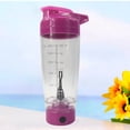 thumbnail image 4 of Botella mezcladora de proteínas, mezcladora de vórtice, licuadora portátil a batería, vaso mezclador de 600 ml (rojo rosa), 4 of 7