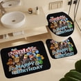 thumbnail image 6 of Roblox print Shower Curtain Sets Bathroom Set Decor with Non-Slip Rugs Bath U-Shaped Mat Toilet Lid Cover Waterproof Game fans Bathroom Curtains Shower Set with 12 Hooks 72x142IN, 6 of 8