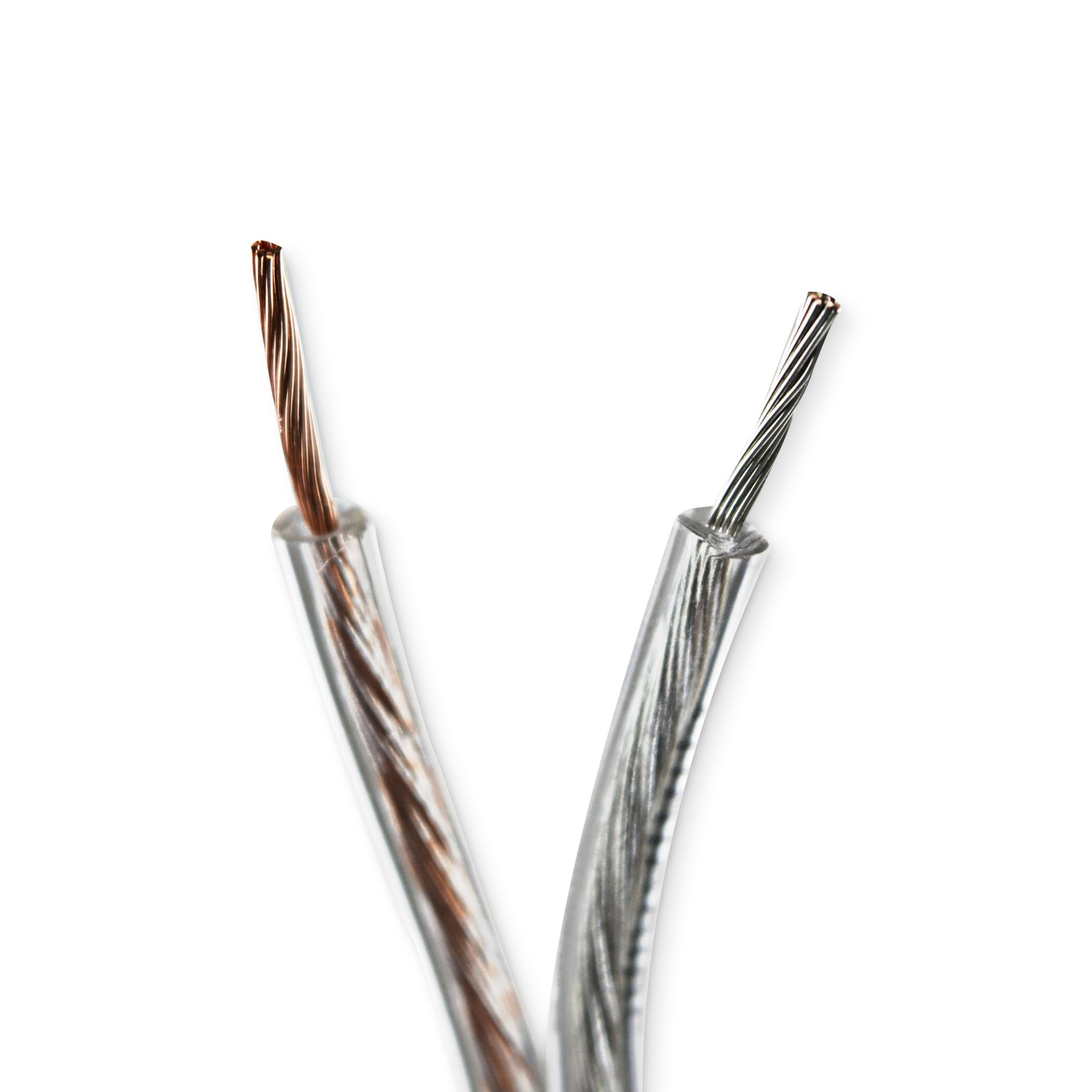 Audiopipe 12 Gauge 100% Copper Series Speaker Wire 100 Ft Clear TCBL-12-100CPR