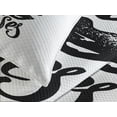 thumbnail image 4 of Ambesonne Romantic Quilted Bedspread Set 3 Pcs, I Love Your Kisses, Queen Size, Black White, 4 of 5