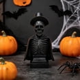 thumbnail image 6 of Tuvgenk Night Lights LED Lamp Skeleton Resin Autumn Halloween Decor Gifts Black Bedside Touch Lamp for Porches Yards Gardens Lawn, 6 of 6