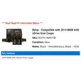thumbnail image 2 of Relay - Compatible with 2014 BMW 640i xDrive Gran Coupe, 2 of 2