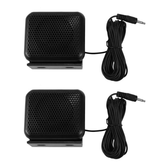 2X Mini External Speaker NSP-100 for Yaesu for for ICOM for Ham Radio CB Hf Transceiver