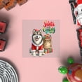 thumbnail image 4 of Santa is Coming Alaskan Malamute Merry Christmas Xmas Noel Truck Tree Cutout Transfer Sticker Alaska Mal Dog Lovers Gifts Transparent Decal Art Decor - 02023, 4 of 5