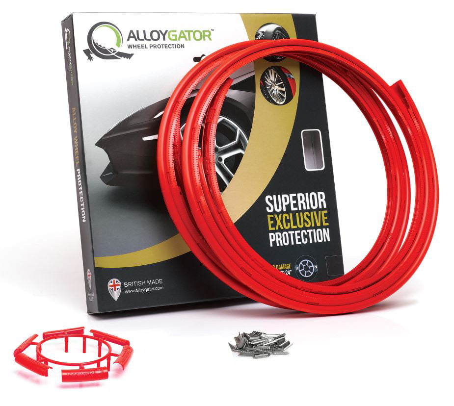 Wheel Protection Fits 12 Alloy Wheel Protection Rim Protectors AlloyGator Red Alloy Wheel Protectors 15 Inch Wheel Diameter 14 Colours Available Wheel Protectors 