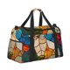 thumbnail image 2 of Easygdp Stained Glass Cat Art Bolsa de Gimnasio, Bolsa de Viaje Duffel, Bolsa de Fin de Semana con Compartimentos, Bolsa de Mano para Noche, 2 of 7