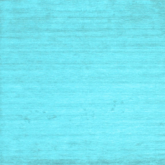 Ahgly Company Indoor Square Solid Light Blue Modern Area Rugs, 3' Square