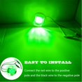thumbnail image 4 of NBWDY 2Pcs LED Boat Light,Waterproof 12V 3in Green Round Navigation Interior for Boat Deck Transom Mount Courtesy, 4 of 4
