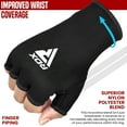 thumbnail image 4 of RDX Boxing Hand Wraps Inner Gloves for Punching - Half Finger Elasticated Bandages under Mitts Fist Protection - Great for MMA, Muay Thai, Kickboxing, Martial Arts Training, Combat Sports, 4 of 7