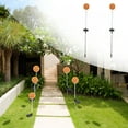 thumbnail image 1 of Solar  Light, Colorful Beautiful Lawn Lamp Easy Installation  For Balcony For Garden For Yard 6LED Orange 2pcs, 1 of 8