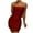 Red, variant on Fesfesfes Dresses for Women Sequins Flash Mini Dress Solid Color Club Night Gowns Backless Chain Buttocks Sleeveless Short Sling Dress