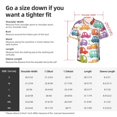 thumbnail image 5 of Honeii Doodle Cars Print Men’s Hawaiian Shirt,Classic Button-Down Short Sleeve Shirt, for Beach, Vacation, and Outdoor Activities,X-Large, 5 of 7