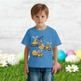 thumbnail image 2 of Shirts for Boys 10-12 , Boys Western Shirts , 5t Shirts Girls,Easter Holiday Bunny Egg Print Short Sleeve Casual T-Shirt For Toddler And Little Boys Play Outfit, 2 of 4
