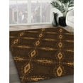 thumbnail image 2 of Ahgly Company Indoor Round Patterned Saddle Brown Area Rugs, 6' Round, 2 of 6