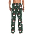 thumbnail image 4 of FORMRS Mens Pajama Pants with Pockets Sleepwear Lounge Bottoms Sizes S-2XL, Green Christmas Hats, 4 of 7