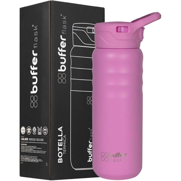Termo Acero Inoxidable de 700 ml – Botella Térmica Antigoteo y Hermética – Termo Acero para Agua Fría 24h y Caliente 12h - Termos para Agua - 24 Oz (IVORY, 700 ml / 24 Oz),DANI PINK