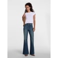 thumbnail image 2 of Scenario Women's High Rise Flare Denim Jeans, Sizes 0-20, 2 of 6