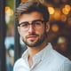 thumbnail image 2 of Gafas Cyxus con bloqueo de luz azul para hombre TR90 Acetate 8216, 2 of 9