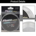 thumbnail image 3 of FTK 100m Fluorocarbon Fishing Lure Line 4.13-34.32LB Carbon Fiber Leader Fly Fishing Line Super Soft Line Pesca, 3 of 12