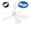 No switch, variant on Tibvox 42cm Portable Ceiling Fan with 6 Blades USB Tent Fans Canopy Fan for Camping