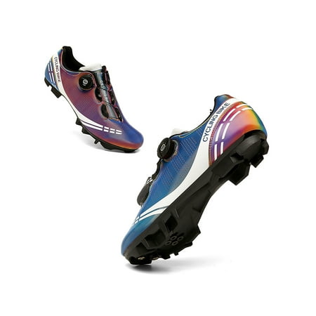 

Rotosw Womens Bike Shoe Mountain Cycling Shoes Road Sneakers Comfort Compatible Bicycle Sneaker Exercise Rotating Buckle Colorful Mountain Cycling 8