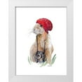 thumbnail image 1 of Loreth, Lanie 12x14 White Modern Wood Framed Museum Art Print Titled - Modern Bunny I, 1 of 4