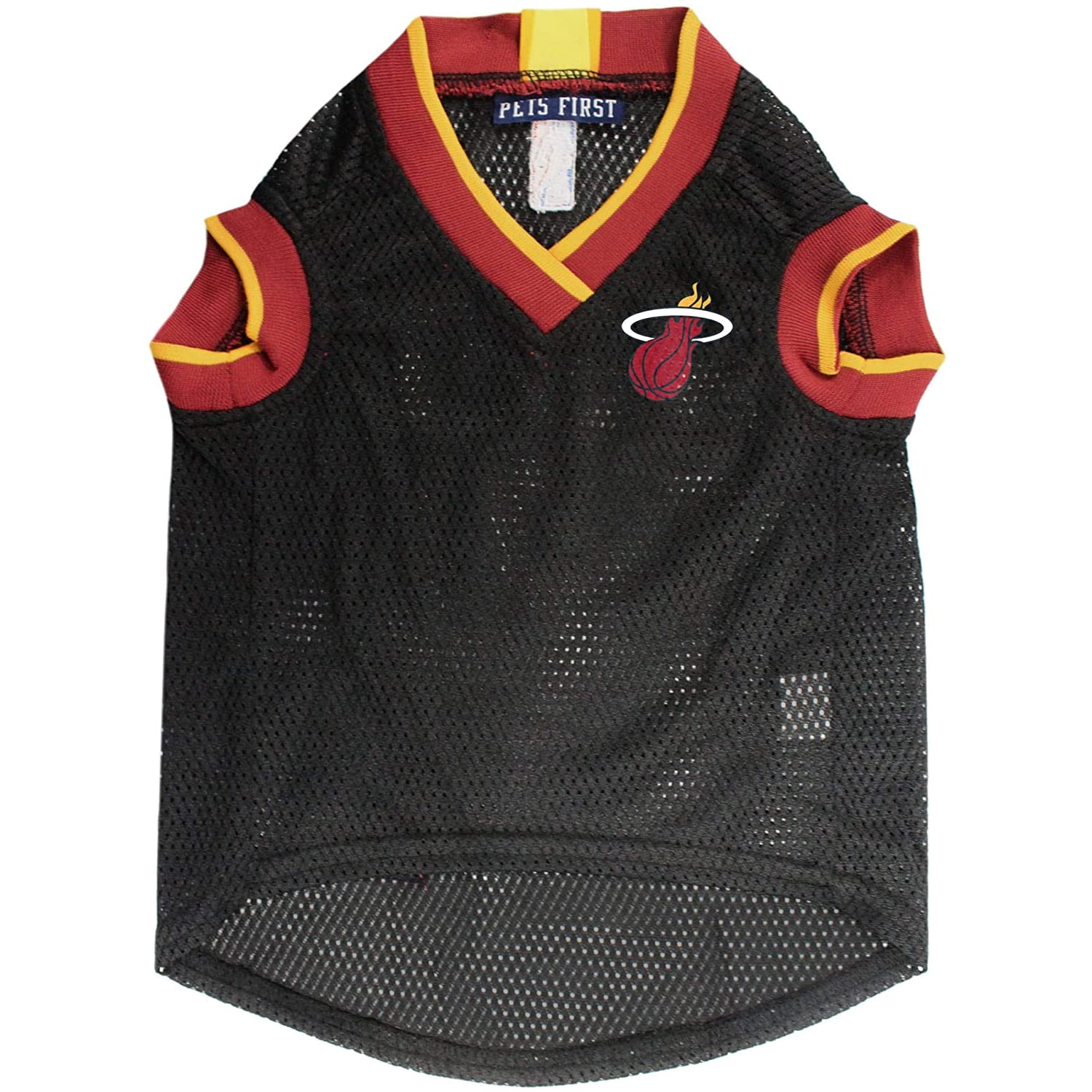 Pets First NBA Miami Heat Mesh Basketball Jersey for DOGS & CATS - Licensed, Comfy Mesh, 21 Basketball Teams / 5 sizes
