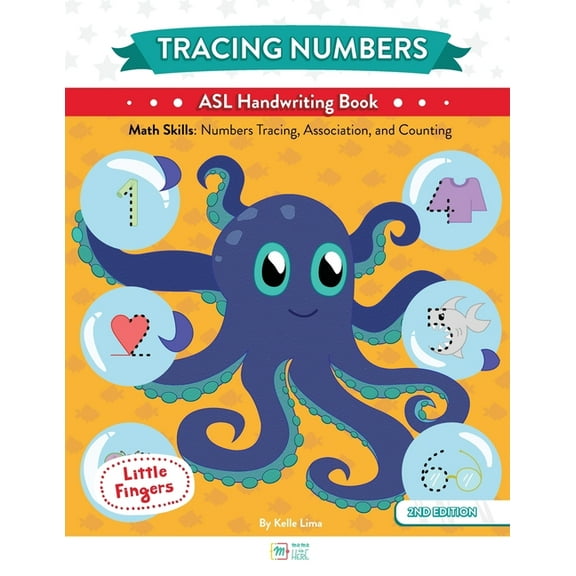 Little Fingers Tracing Numbers: ASL Handwriting Book, (Paperback)