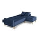 thumbnail image 5 of Sala Modular Reversible Makora Kendall Con Memory Foam, Color Azul, Lino Respaldo Reclinable De 3 posiciones., 5 of 10