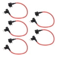 thumbnail image 2 of Double End Car Add Circuit Fuse Adapter Set Stable Simple Installation Blade Fuse Adapter Kit 14AWG, 2 of 8