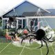 thumbnail image 5 of Big sale! Halloween Plush Simulation Spider Haunted House Decoration Supplies Tricky Toys 5-meter Triangular Mesh White+plush Spider+20G Cotton+20 Small Spider Halloween, 5 of 5