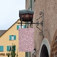 thumbnail image 3 of Rod-Free Courtyard Decorative Flag 12x18in Thick Fabric Four Seasons Universal Durable Not Easy To Fade Disassembly Convenient Leopard Skin Print Style Pink_1, 3 of 8
