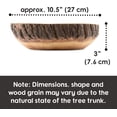 thumbnail image 2 of Wood Fruit Bowl for Kitchen Counter - Large Decorative Key Tray for Entryway Table - Wooden Holder Basket for Candy and Office (10.5 Inch), 2 of 6