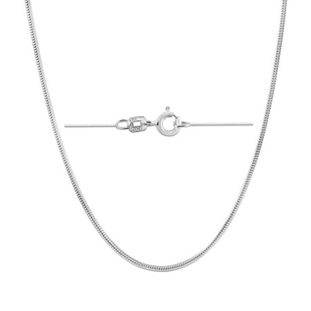 Sterling Silver Italian Snake Chain Necklace Sizes 14