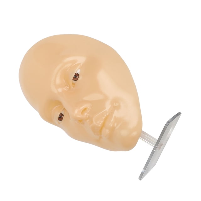 Tablero Facial De Práctica De Maquillaje, Maniquí De Maquillaje Reutilizable Maniquí De Sombra De Ojos, Cara De Maniquí De Silicona 5D Para Ojos Maquillaje Principiante Con